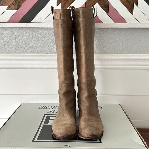 FRYE Paige // Grey Riding Boots // 9.5 - Picture 4 of 9